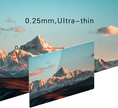 kinokoo Tempered Glass Film for Canon EOS 200D/EOS Rebel SL2/250D/Rebel SL3, Bubble-free/Anti-scratch Screen Protector