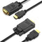 BENFEI 2 Pack HDMI to VGA 10 Feet Cable, Uni-Directional HDMI (Source) to