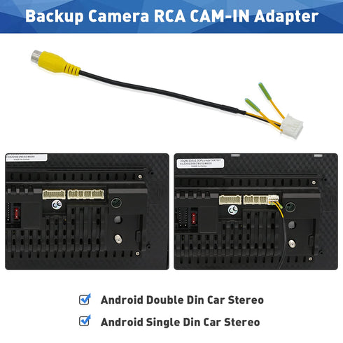 10 Android Car Stereo Radio RCA Plug Pin Radio Backup Camera RCA Wiring Adapter Connector Cable