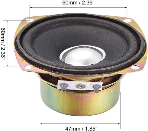 uxcell 2pcs 10W 4 Ohm 3 Inch Anti-Magnetic Speaker Tweeter Speakers