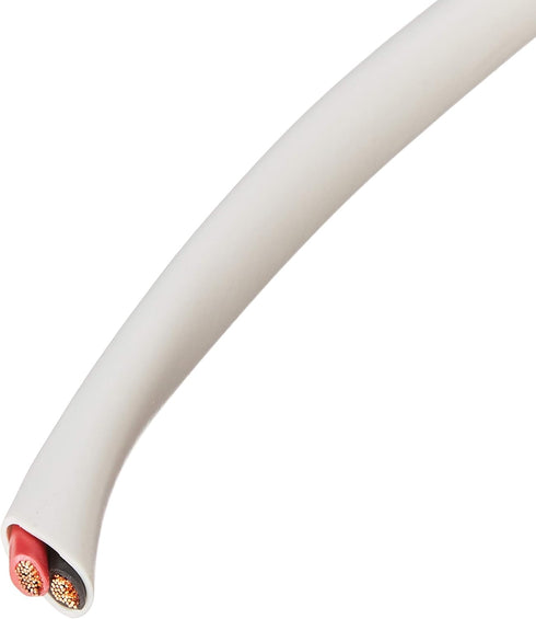 Monoprice 2 Conductor Speaker Wire - 50 Feet, CL2 Rated, 12AWG, 99.9% Oxygen-Free Pure Bare Copper, White - Access