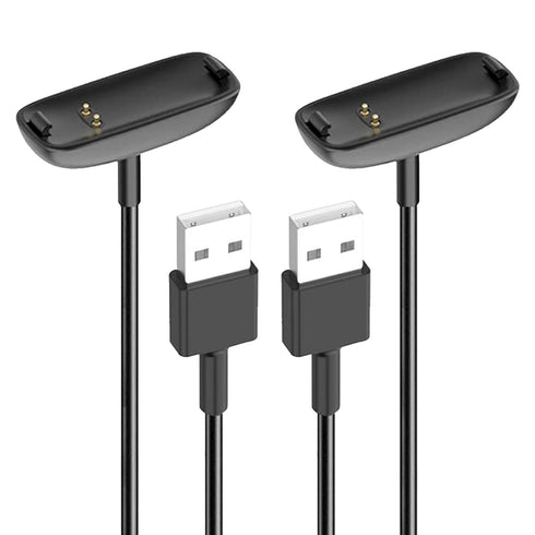 Threeeggs 2 Pack USB Charger Dock Cord for Fitbit Inspire 2, 3.3 ft / 100cm Charging Cable