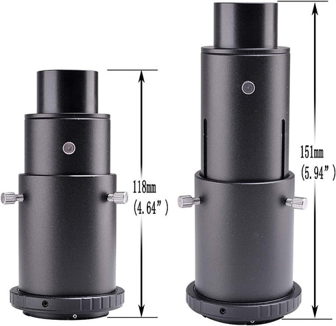 Telescope Camera Adapter for Prime-Focus or Eyepiece-Projection Photography
