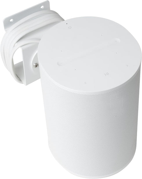 Shinar Metal Wall Mount for Sonos Era 100, Swivels 360° and Tilts -70°/+70°, Max Weight 12 kg (White)