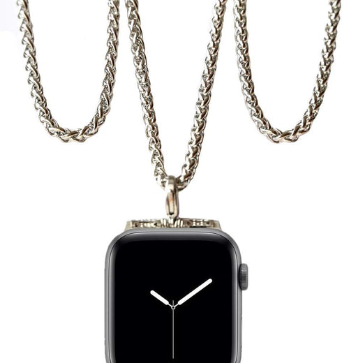 Stainless Steel Chain Necklace Pendant - Compatible with Apple Watch 42mm Series 3 2 1 / 44mm Series 5 4