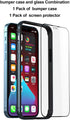 Eastcoo Slim Metal Bumper Case Compatible with iPhone 12 12 Pro, Metal Bumper Cover with Soft TPU Inner, Support
