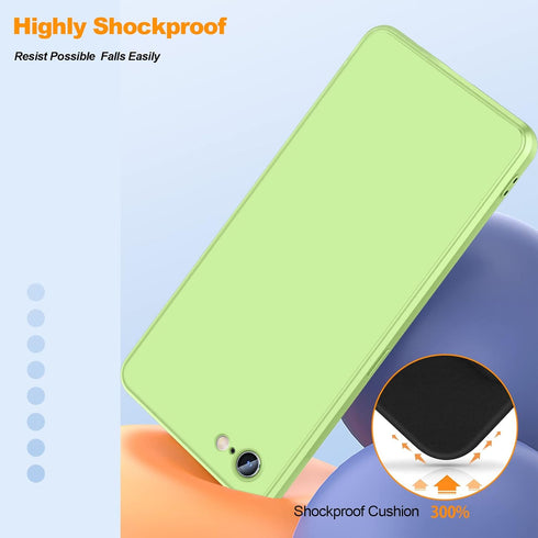 for Samsung Galaxy S20 FE 5G Case,Liquid Silicone Gel Rubber Phone Case,Non-Yellowing Phone Bumper Cover,Multi-Color Silicone Phone Case,Non-Slip Ultra Slim Protective Cover(Green) 1.152