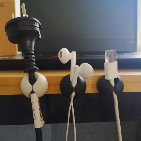 Cable Clips Organizer for Phone Charging Cable, Desktop Cord Clips for USB, Mouse, Headphone, Office, Nightstand