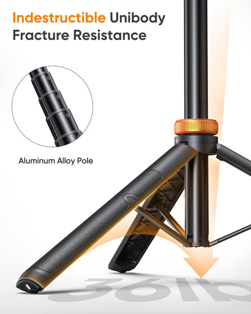 eucos 62" Phone Tripod, Tripod for iPhone & Selfie Stick with Remote, Extendable Cell Phone Stand & Ultimate Phone