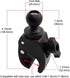 Tough Clamp Base with 1'' Rubber Ball Head for Secure Mounting