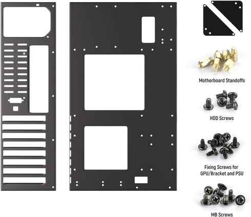 JOYJOM Open Air PC Case, PC Test Bench PC Case, ATX Open Frame Computer Case, DIY PC Rack for ATX MATX ITX Motherboards