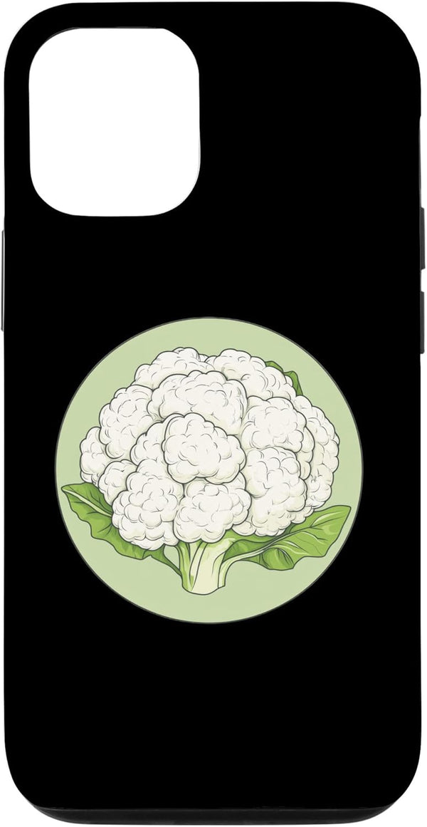 Cauliflower Brassica Oleracea Vegetable Designs iPhone 12/12 Pro Cauliflower Round Image Case
