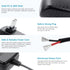 BestCH WD00AVN WDAVN00B WD00AVP WDAVP00B Beatch Compatible Replacement AC Adapter Charger for WD HD Media Player Power