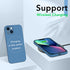 ORNARTO 13 3 5.4 inch-Blue Compatible with iPhone Mini Case, Slim Liquid Silicone Layers Full Covered Soft Gel Rubber