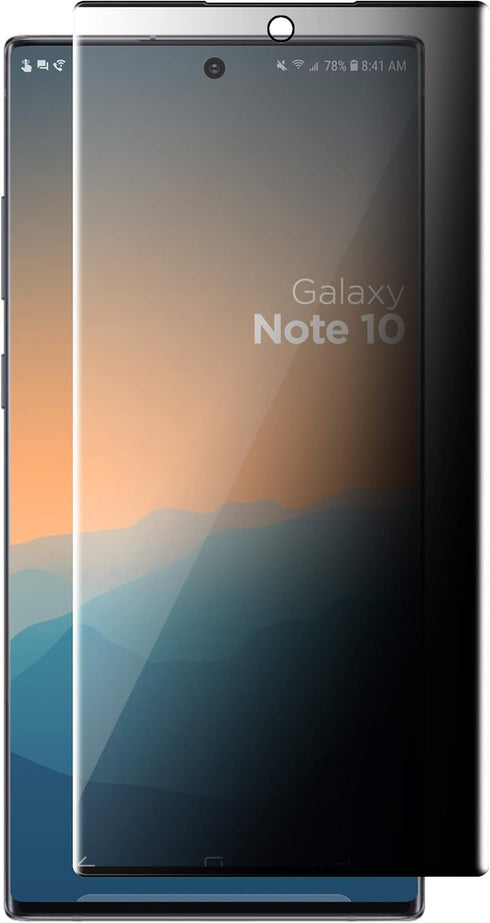 magglass Galaxy Note 10 Privacy Screen Protector - Anti Spy Fingerprint Resistant Tempered Glass Guard for Samsung Note