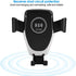 Car Mount Charger, 10W Fast Charging Bracket with 360 Degrees Rotation for Mobile Phones, Silver for S10, Note 10, Mate