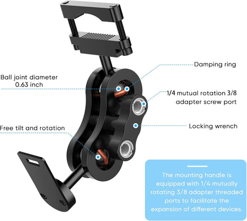 Radar Detector Mount, Rearview Mirror Rod Radar Mounting Base, Suitable for Uniden Radar Models