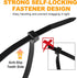 1200pcs 12 Inch, 50lb RAZCC Black Cable Zip Ties Heavy Duty Plastic Nylon Tie Wraps with Tensile Strength for Indoor