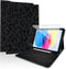 TopPerfekt Bluetooth Keyboard Case for iPad 10th Gen 10.9-inch (2022) with Screen Protector, Black Leopard