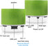 AICase Portable Wireless Mini Bluetooth Speaker, Super Bass Stereo Rechargeable Speaker with LED Lights