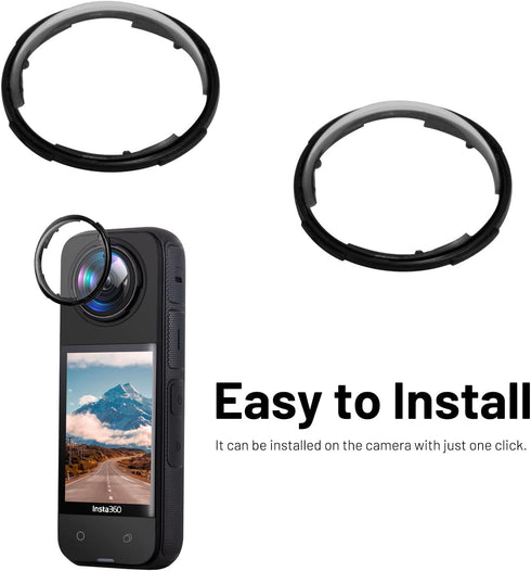 Dual Lens Guards for Insta360 X4 Action Camera, Protective Case for ONE X4 360 Waterproof Camera Accessory
