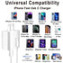 20W MFi Certified USB C Fast Charger with 10FT Type-C to Lightning Cable, compatible with iPhone 14/13/12/11/Xs