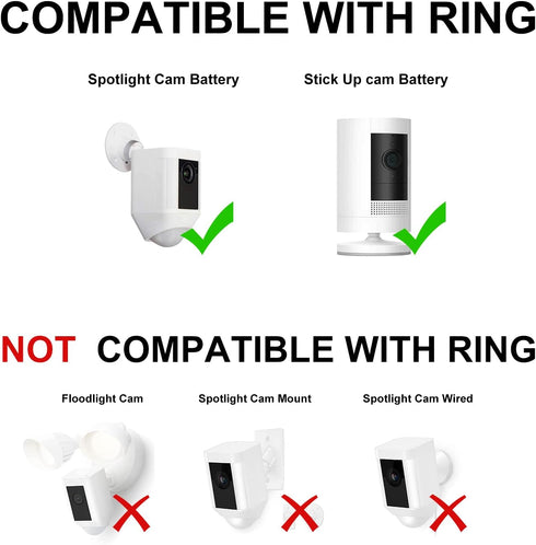 Power Charge Cable Compatible with Stick Up Cam Battery and Spotlight Cam Battery, 10ft Charge Cord with Wall Charger to Power Security Camera Continuously, 1 Pack, White