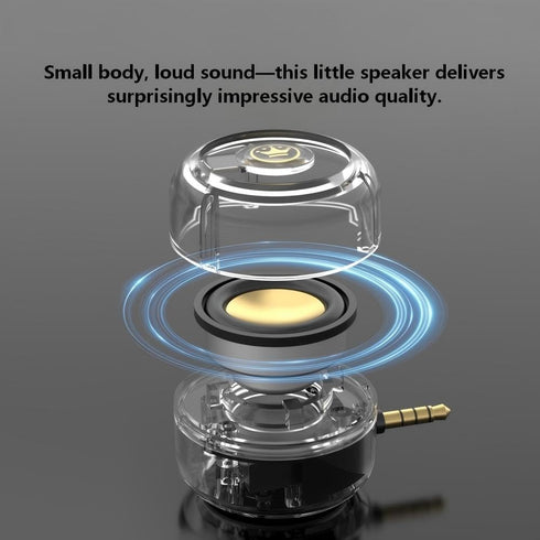 YOBCHYUD 2026 3.5mm MP4 Portable Speaker,Small Speakers with Aux Input Jack,Plug-in Mini Speaker,Sutable