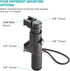 Movo PR-1 Smartphone Grip Handle Rig with Wrist Strap, Tripod Mount and Cold Shoe Mount for Lights and Microphones