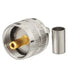 wlaniot PL259 Crimp Connectors UHF Male RF Coax Connector PL-259 Solder Crimp Connectors Compatible with RG58 RG142 RG400 LMR-195 RG303 RG141 Low Loss Coaxial Coax Jumper Cable