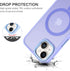 BENTOBEN Translucent Matte Magnetic Case for iPhone 14 Plus, Compatible with MagSafe, Purple Blue