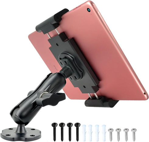 VAUBORTTI Aluminum Arm Heavy Duty Tablet Mount Drill Base - for 6.5"-12.9" Tablet