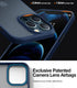TORRAS Shockproof iPhone 12/12 Pro Case - Military Grade Drop Tested, Translucent Matte Hard PC Back, Blue