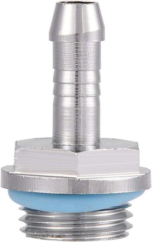 Wendry PC Water Cooling Barb Fitting, G1/4 Thread Barb Connector for Computer Cooling System, Pack of 6