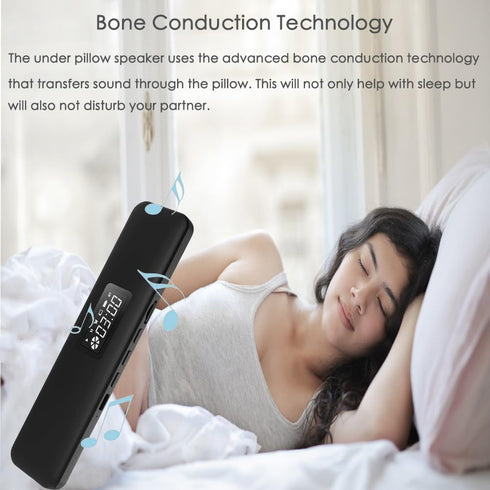 Generic Sleepbar Under Pillow Speaker - White Noise Machine, Mini Portable Sleep Speaker for Travel (Black)