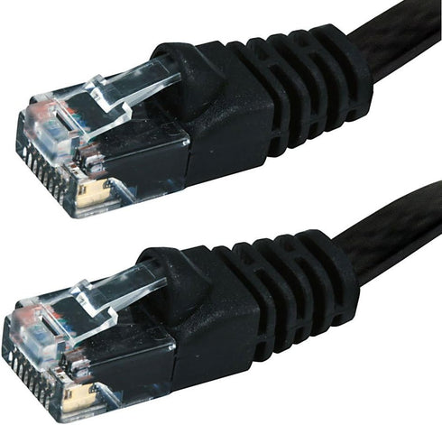 Buhbo 1 FT Cat6 Flat Ethernet Network Cable RJ45 - 5-Pack