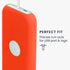 kwmobile Case for Apple Vision Pro Battery Case, Silicone Holder Protective Cover in Orange