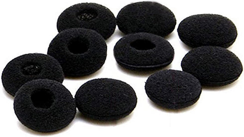 10 Pack Replacement Ear Foam for 18mm Earpiece, Headphone, Two Way Radio Walkie Talkie