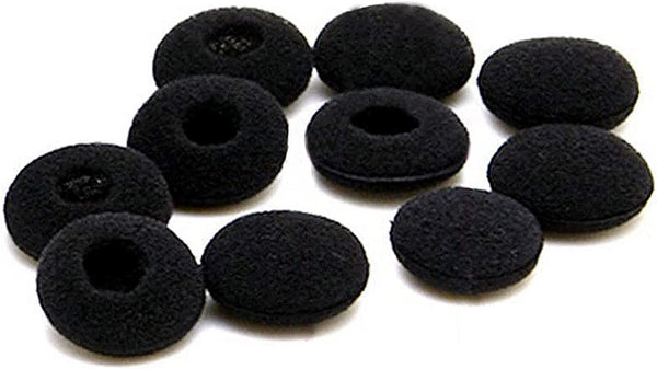 10 Pack Replacement Ear Foam for 18mm Earpiece, Headphone, Two Way Radio Walkie Talkie