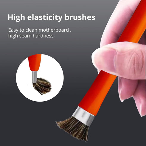 GTHUNDER 2pcs Phone Motherboard IC Cleaning Brush, Double Head Anti-Static ESD Safe Hard Brush for Cleaning Computer,