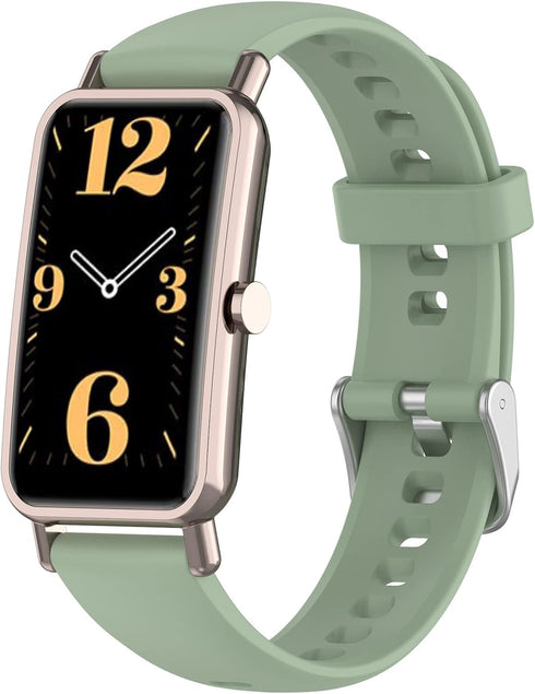 FitTurn 16mm Soft Silicone Sport Watchband Replacement Strap Compatible for YIHANXLH Smart Watch