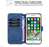 UEEBAI Case for iPhone SE 2022/7/8/SE 2020, Luxury PU Leather Wallet Flip Cover with Card Slots and Magnetic Stand
