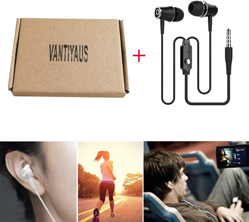 Earphone for Kindle eReaders, Fire HD 8/10, Smart Android Earbuds with Microphone, 3.5mm Cord