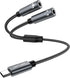 USB C Microphone Adapter, LERTOSEN USB C to Dual 3.5mm Female Aux Headphone Jack Y Splitter for iPhone 15