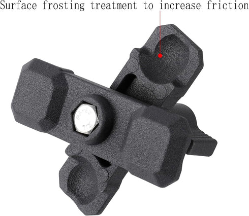 Double Socket Arm (2.4" Length) for 17mm Ball Head Adapter, Compatible with 17mm Ball Car Phone Holder