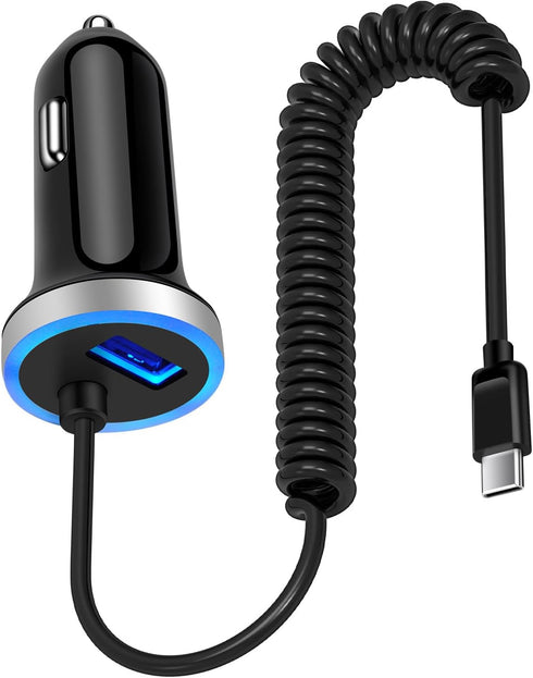3.4A Car Charger Fast Charging for Google Pixel 8a/8 Pro/8/6 Pro/7 Pro/6a/7/Samsung Galaxy A55/A35/A54/S24 Ultra/S23/S22