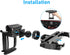 Compatible Phone Holder for Honda Civic 2016-2021, Mount Hazard Light Slot, 360 Degree Rotation Anti-Shake