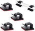 SOULWIT 50 Pcs Self Adhesive Cable Management Clips - Sticky Wire Organizers for TV, PC, Laptop, Home Office