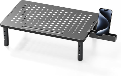 Computer Monitor Stand Riser for Desk, 3 Height Adjustable PC Laptop TV