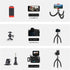 Aitteel Black(ATAY-11-1) Octopus Phone Holder Portable Flexible Cell Phone Tripod, Mini Travel Camera Stand, Compatible